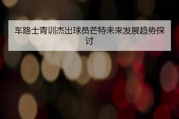 车路士青训杰出球员芒特未来发展趋势探讨